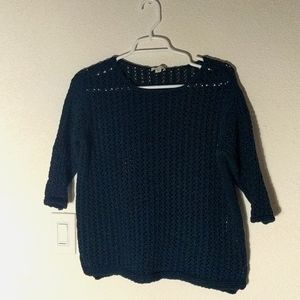 J.Jill Open Knit Pullover Sweater Small Petite